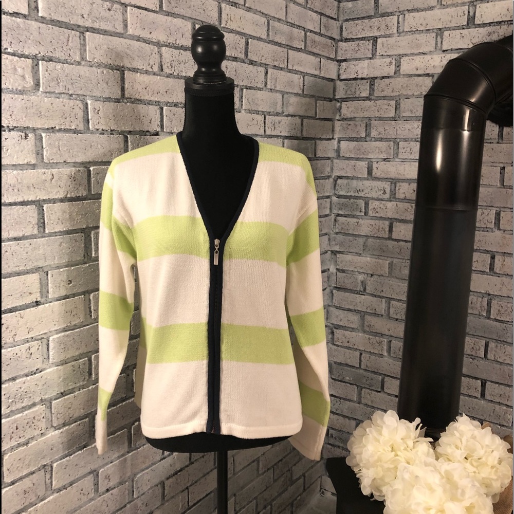 Liz Claiborne. 🌺. Zipper Cardigan - Picture 4 of 7